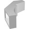 Ekena Millwork 3-in. W x 8-in. D x 12-in. H Monterey Architectural Grade PVC Knee Brace BRCP03X08X12MON - alternate 5